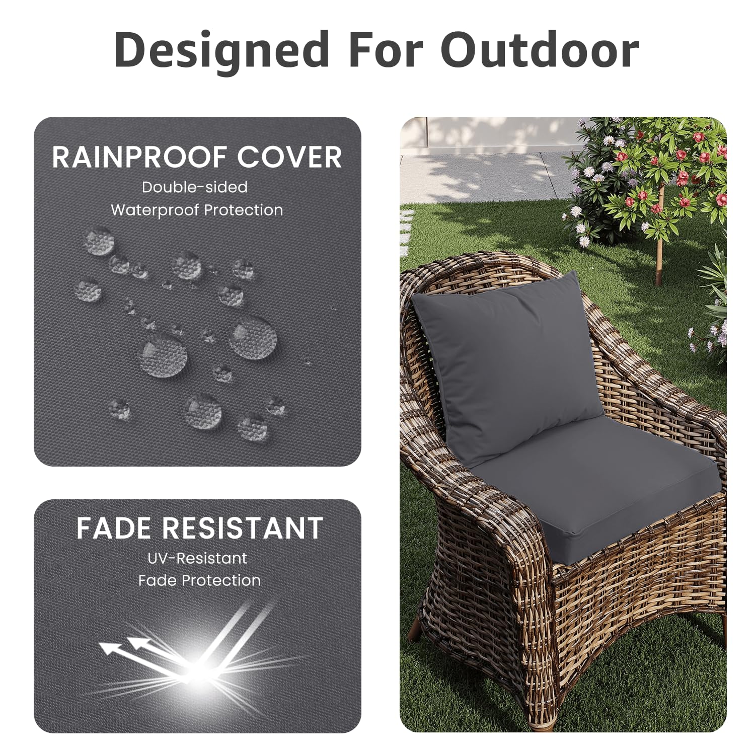 PatioGlow waterproof outer cover close-up showing moisture protection.