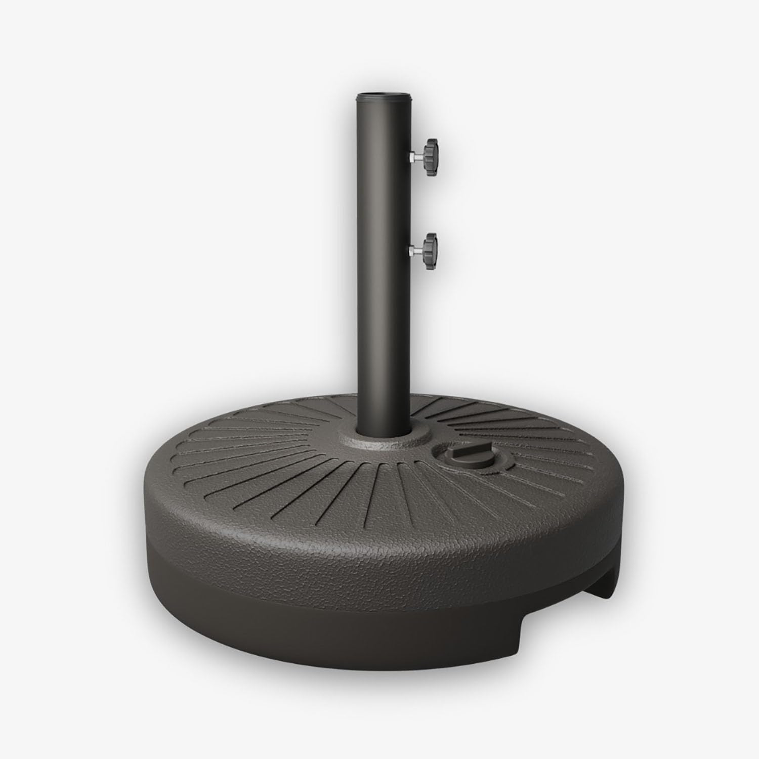 Patio Kingdom 22L umbrella base full view for sturdy outdoor setups.