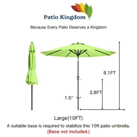 Base not included to fit your preferred base setup.