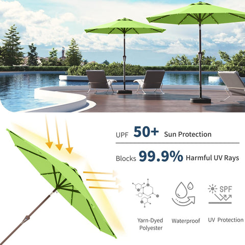 Patio Kingdom UV-resistant polyester canopy maintains color and protection.