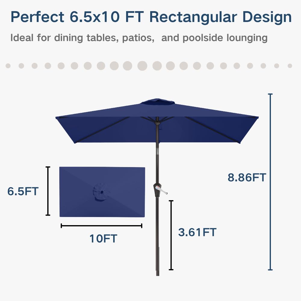 Patio Kingdom shade for 42-54 inch tables.