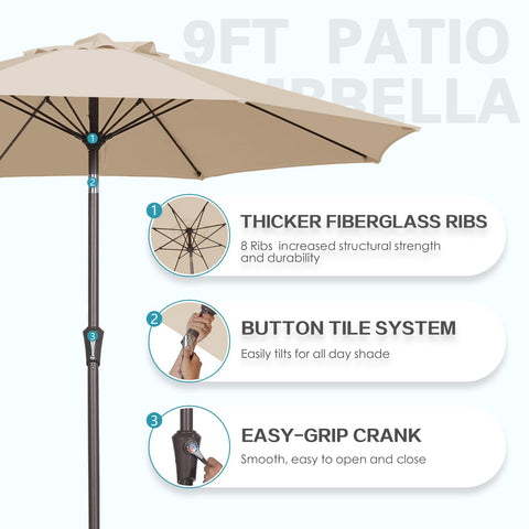Patio Kingdom wind vent top promotes airflow for stable shade.