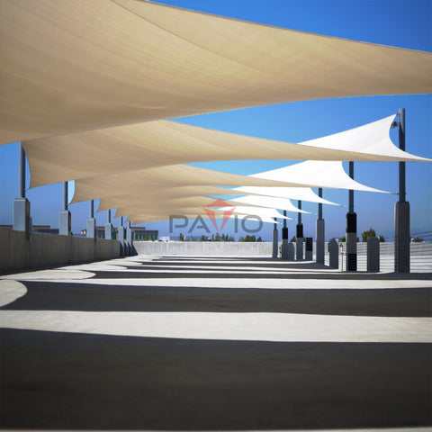 Patio Paradise breathable fabric allows airflow while shading.