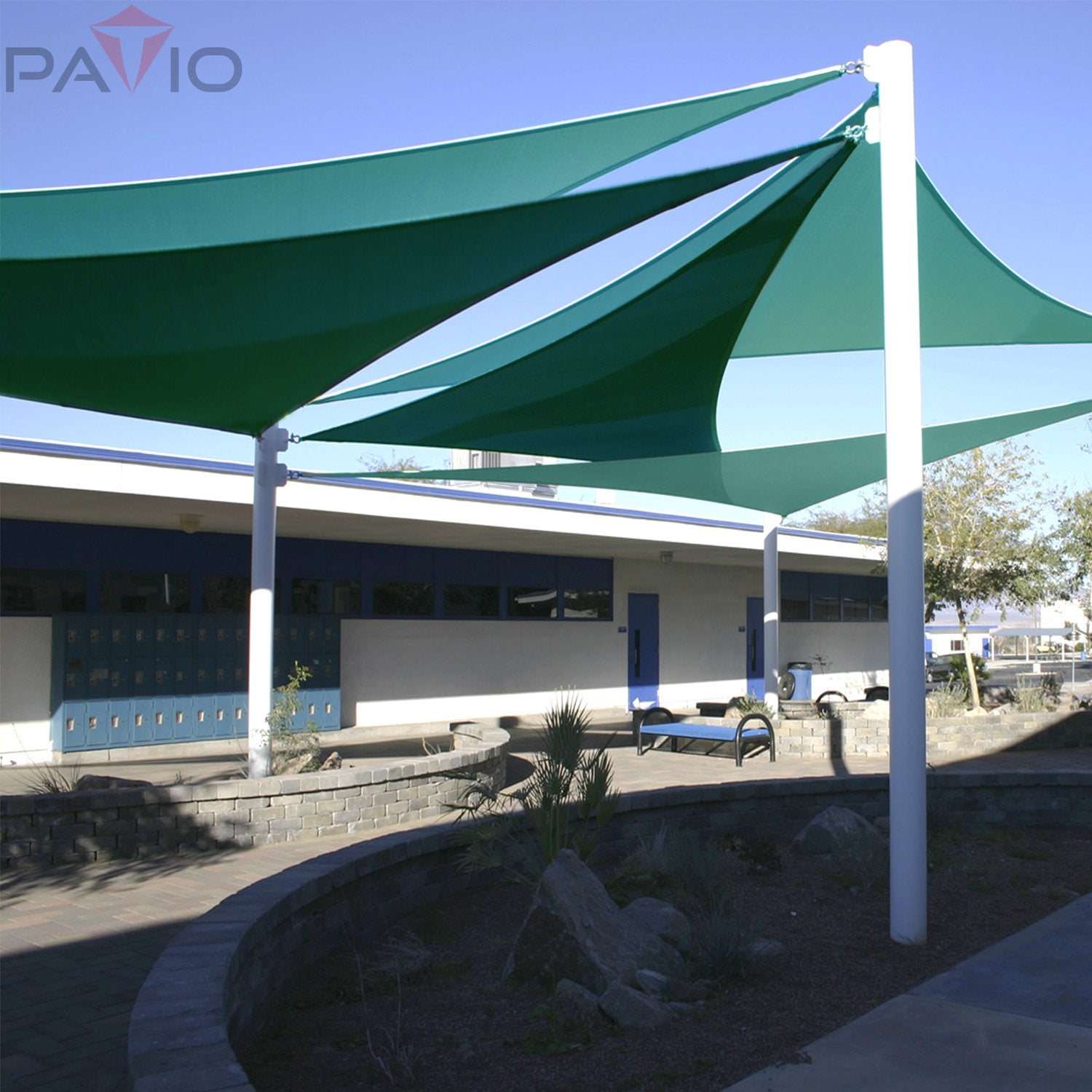 Patio Paradise turquoise fabric closeup highlighting durable HDPE material