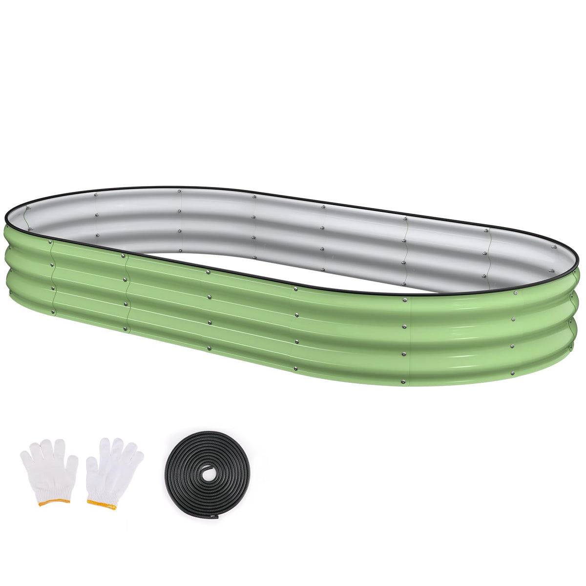 Patiobay raised bed 8x4 during assembly shows easy setup and sturdy frame