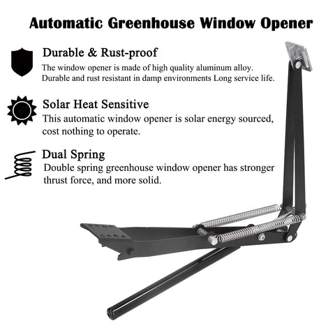 PATIOHZ dual-spring design provides strong vent action in windy conditions