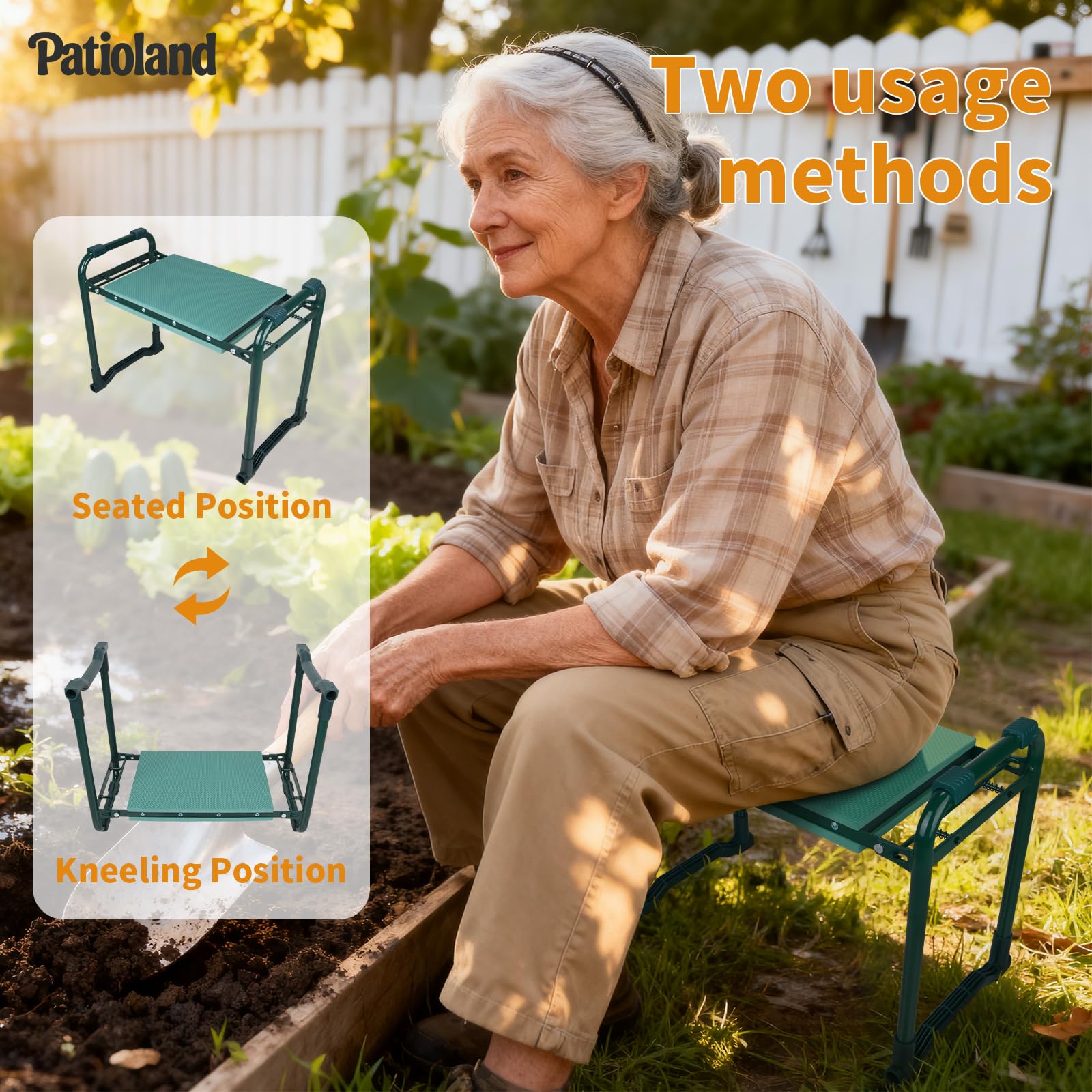 Patioland hand carry bag for easy transport of gardening gear.