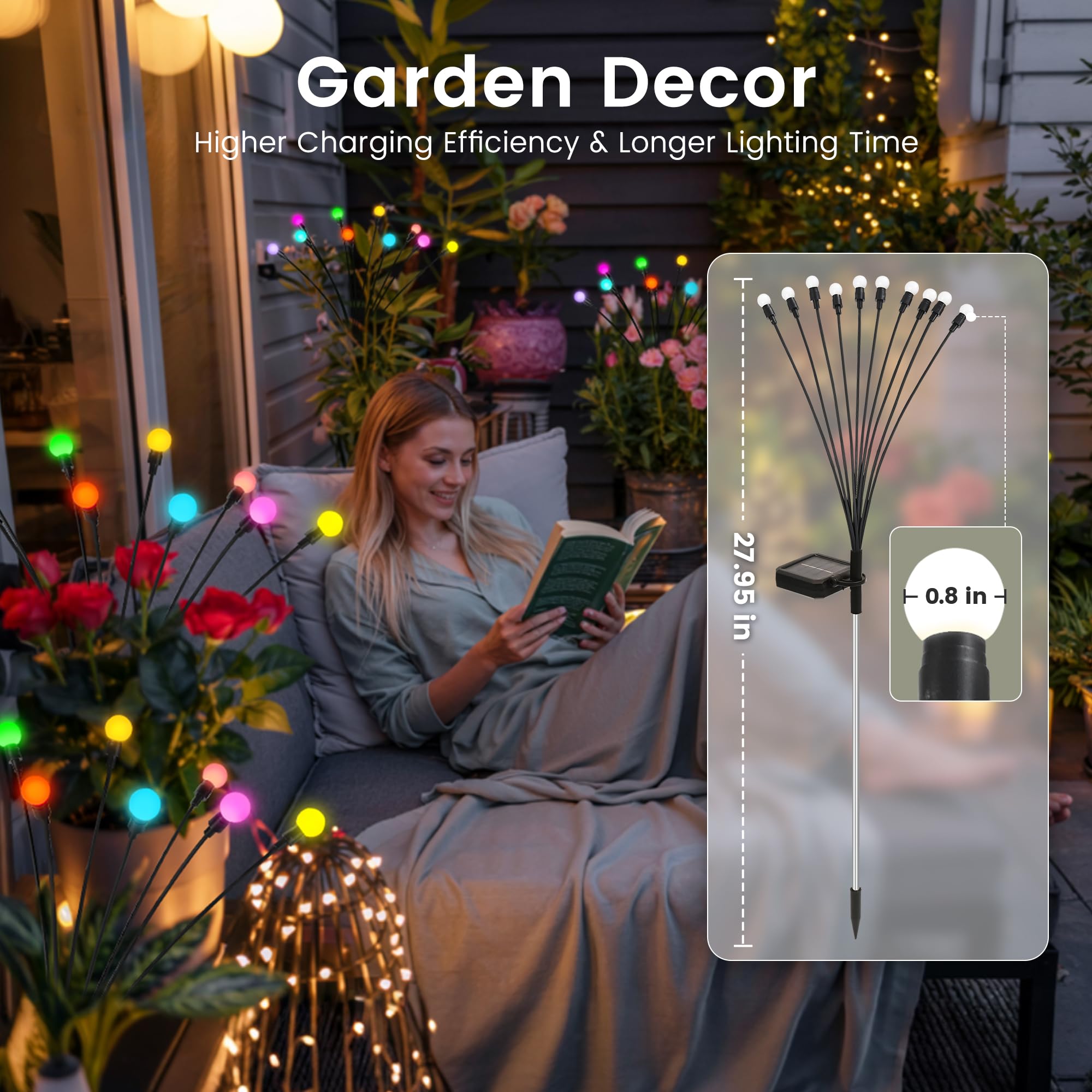 PATIOPIA stainless steel post supports durable garden lights