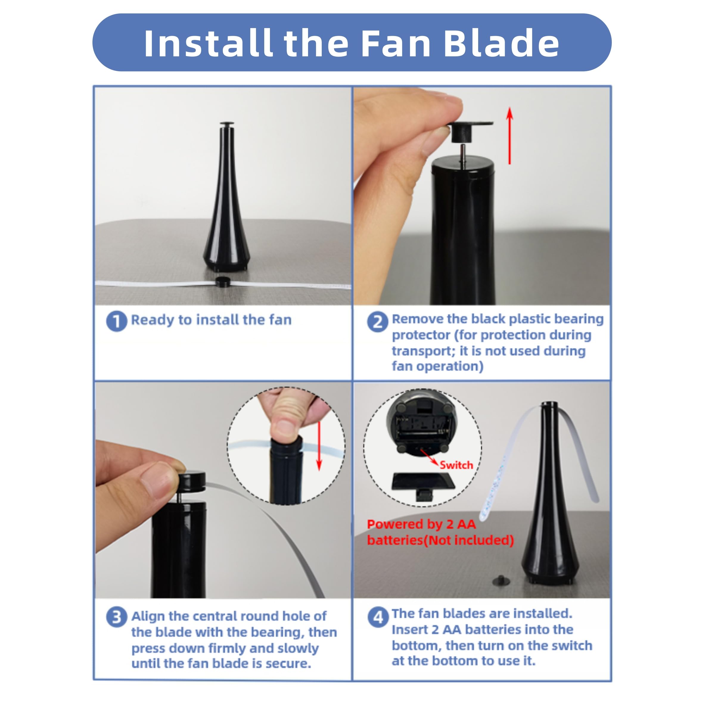 PATIOSIR battery-powered fly fan for outdoor gatherings.