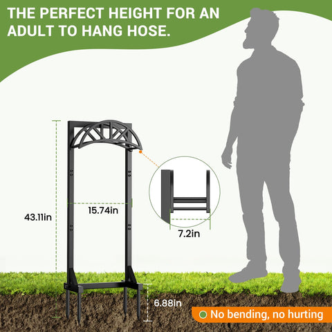 Pattiumo freestanding hose organizer fits any yard without drilling
