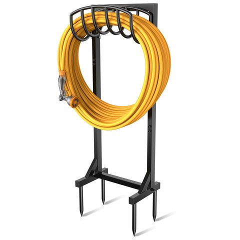 Pattiumo garden hose holder stand base view showing a stable, easy-to-use watering station.