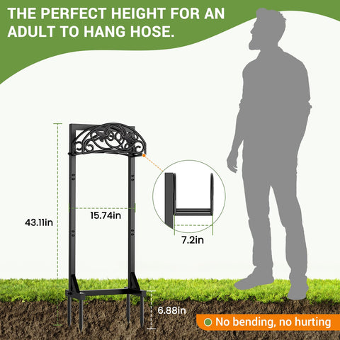 Pattiumo garden hose holder fits most 5/8 inch hoses up to 150 ft.