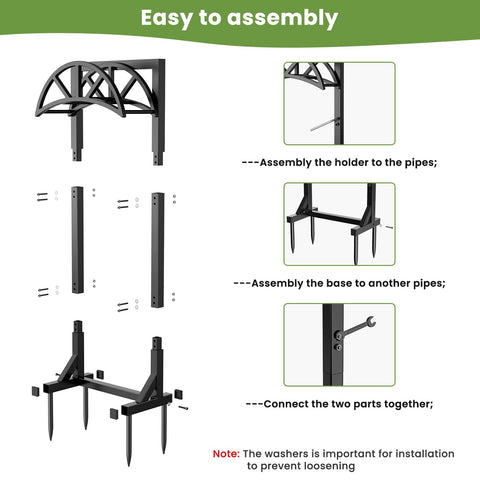Pattiumo powder-coated holder withstands outdoor wear for seasons of use
