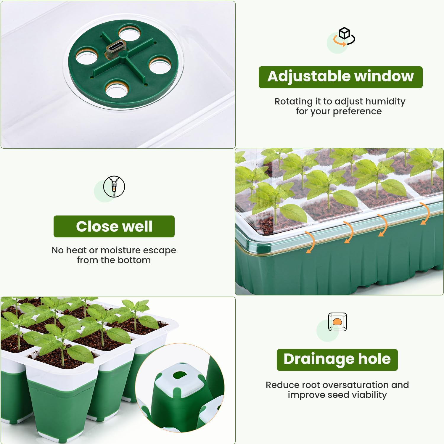 Pattiumo silicone seed-starter trays are reusable and resistant to warping.