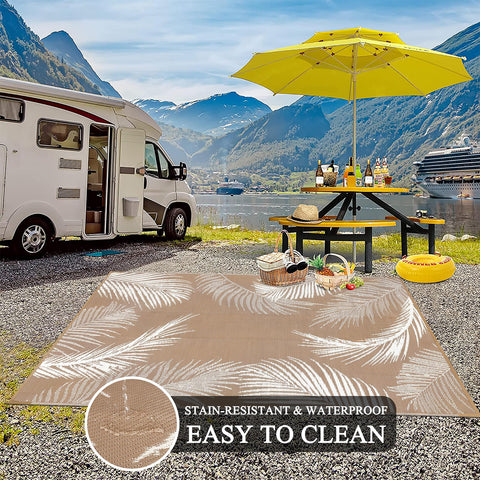 Pauwer lightweight portable camping rug with carrying bag for easy transport.