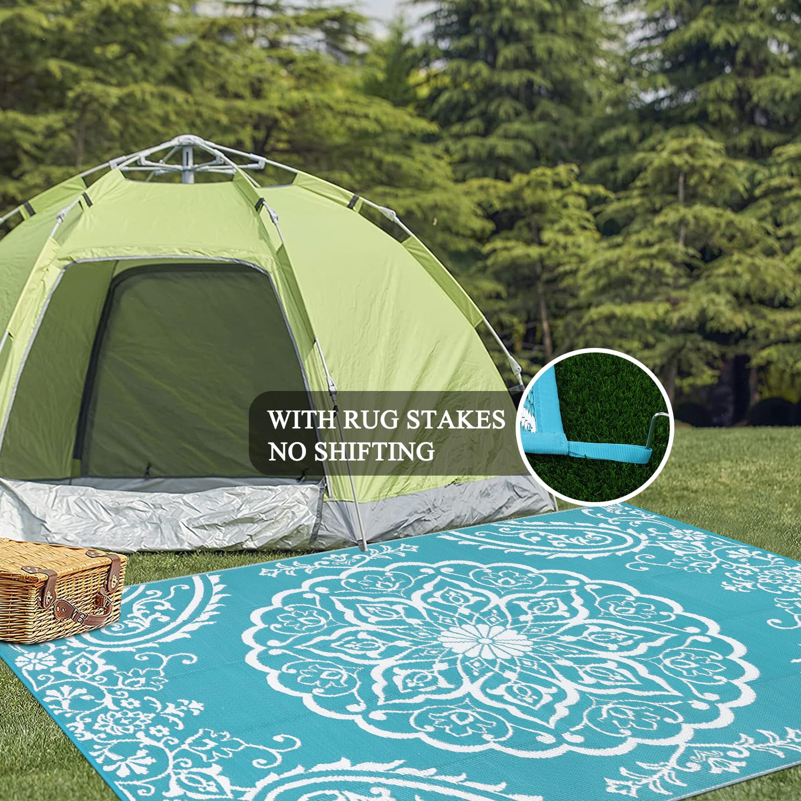 Pauwer rug is waterproof and stain resistant for easy cleaning