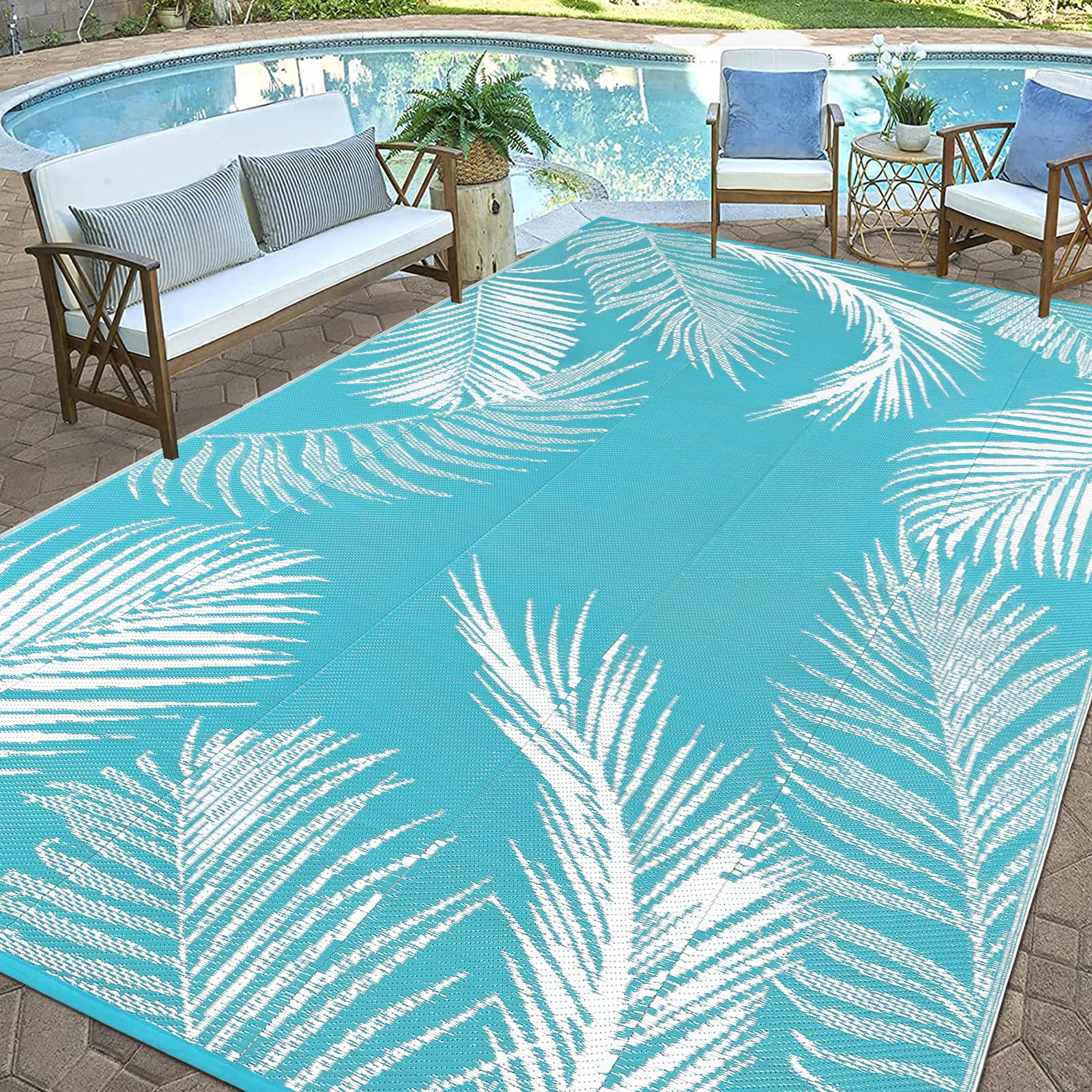 Pauwer polypropylene material close-up emphasizing waterproof fabric and fade resistance