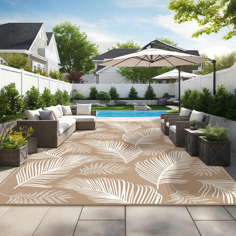 Pauwer porch, deck, and backyard rug adds charm and comfort.