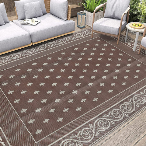Pauwer versatile outdoor-use rug suitable for patio and garden spaces