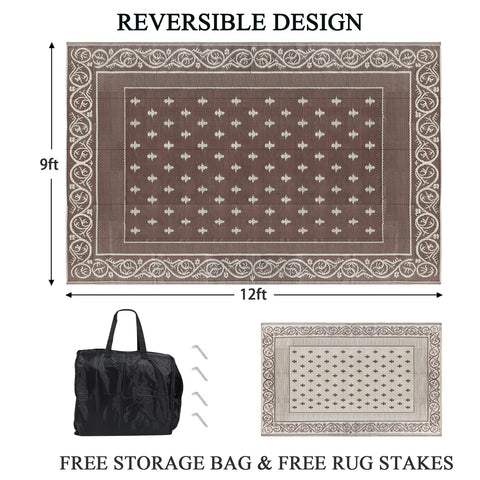 Pauwer waterproof plastic straw rug ready for outdoor cleaning and rain