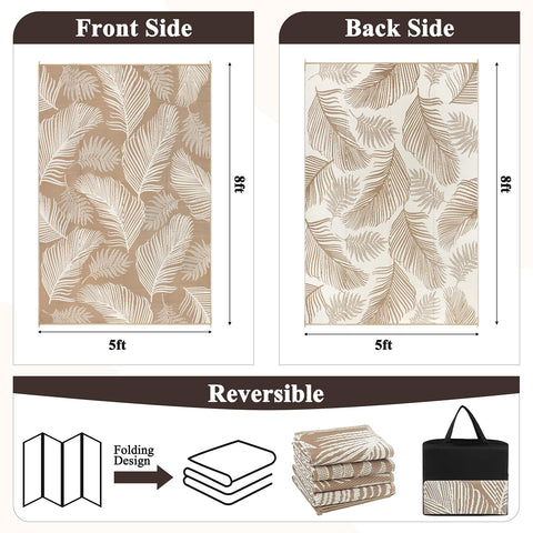 Pauwer waterproof polypropylene rug performs outdoors with easy cleanups after rain.