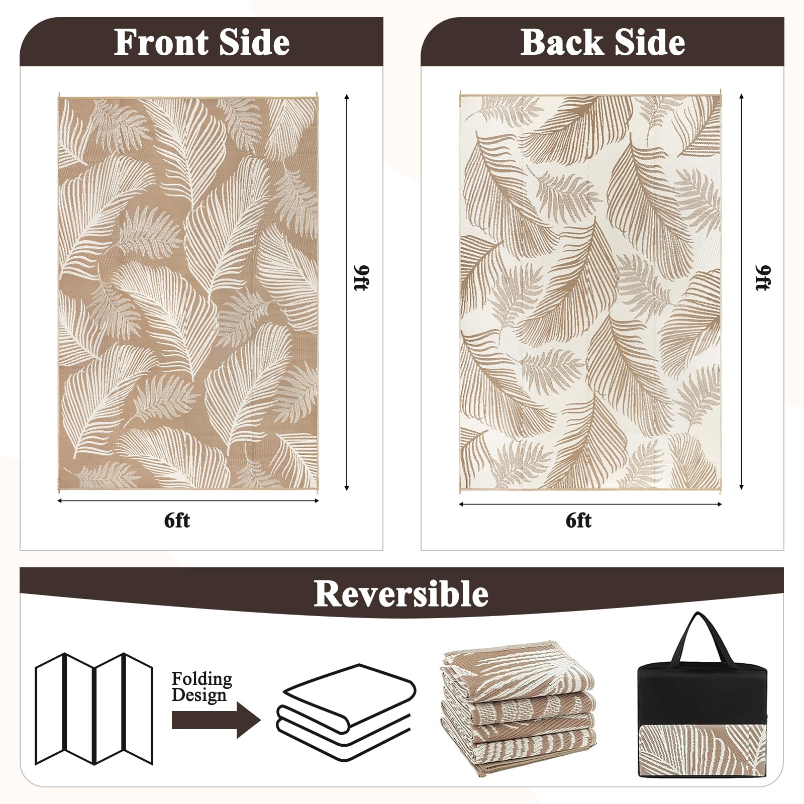Pauwer waterproof RV mat for easy cleanup after outdoor adventures.