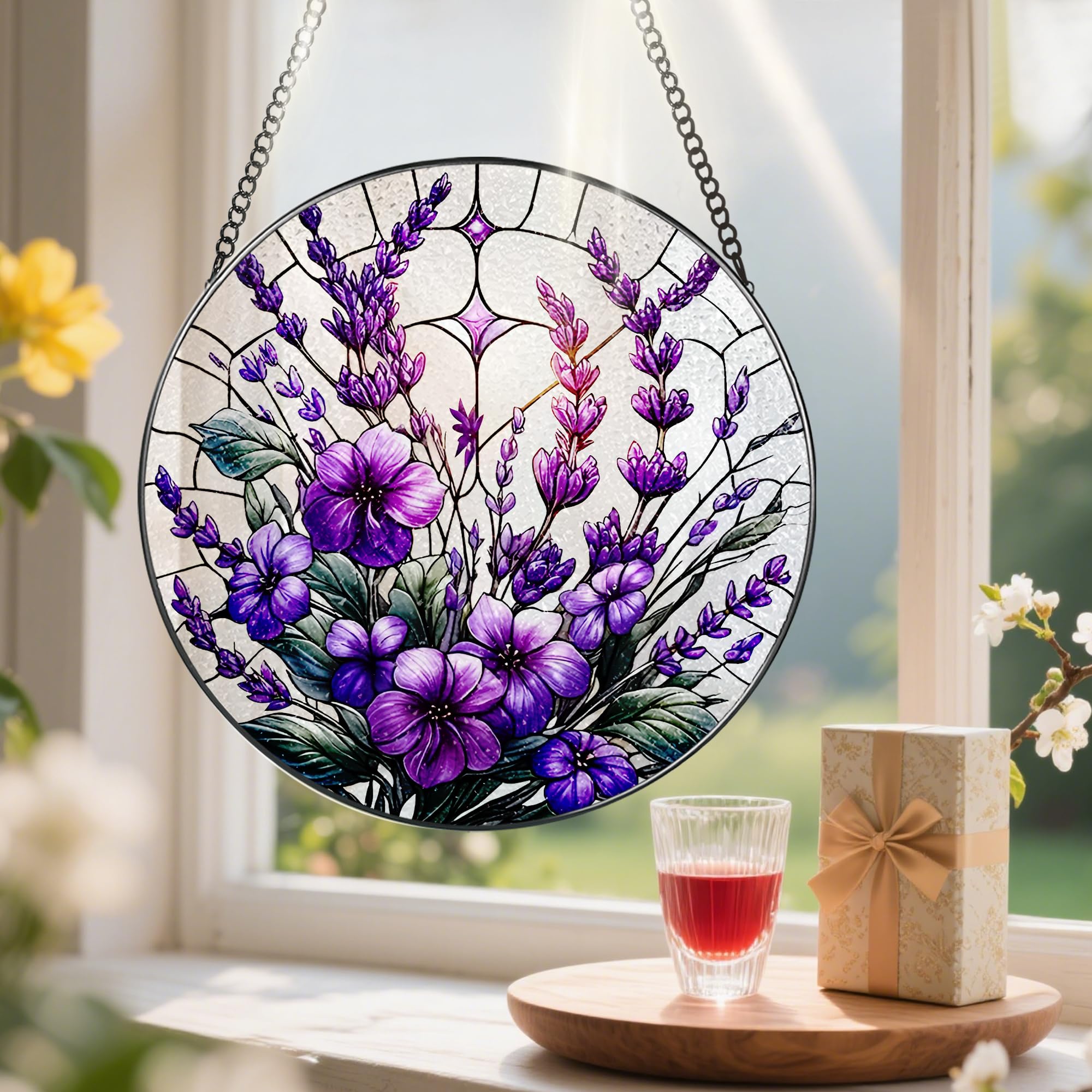 Pauyadu indoor window decor adds vibrant color to porches and shelves