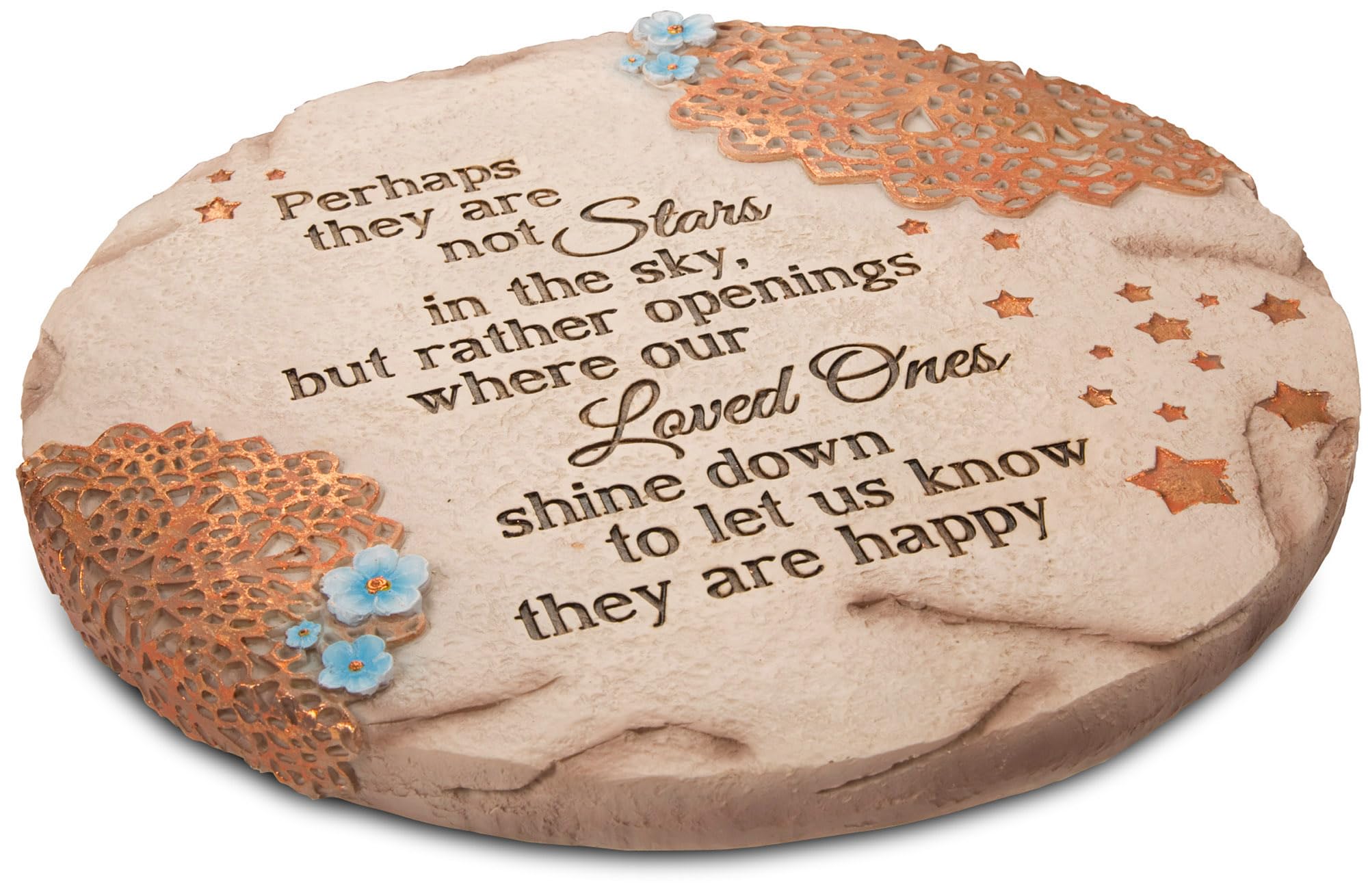 Pavilion Gift Company Stars in the Sky garden stone with inscription for memory tribute.