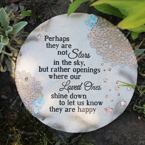 Dusk-lit Stars in the Sky stone adds calm ambience to the garden.