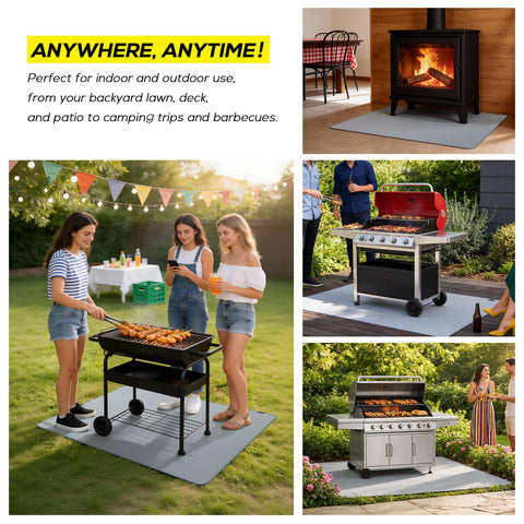 PAWBOSE easy-clean heat-resistant mat makes cleanup quick after cooking.
