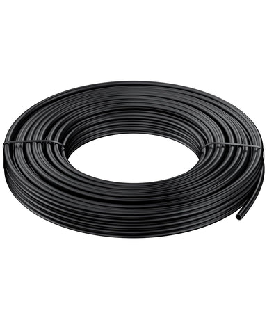 Pawfly 25 ft drip tubing, coiled, ready for customizable irrigation layouts.