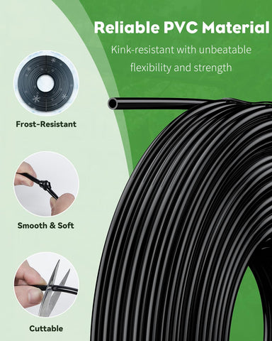 Pawfly cold-resistant drip line withstands year-round outdoor use in gardens