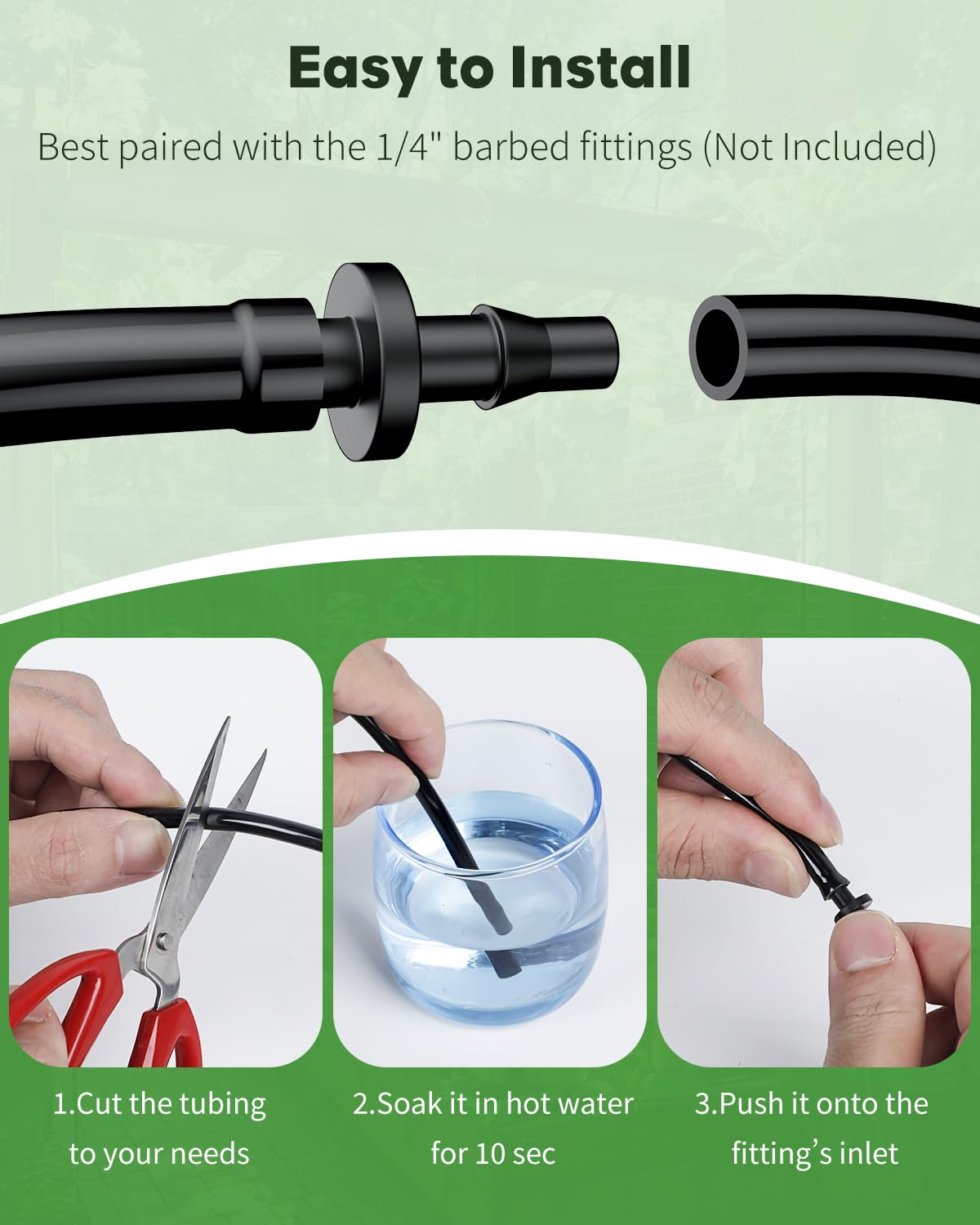 Pawfly drip irrigation tubing in garden bed setup for precise water delivery