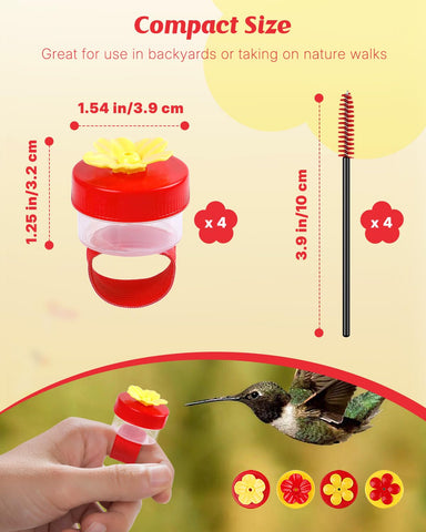 Pawfly compact handheld hummingbird feeder designed for easy pocket carry.