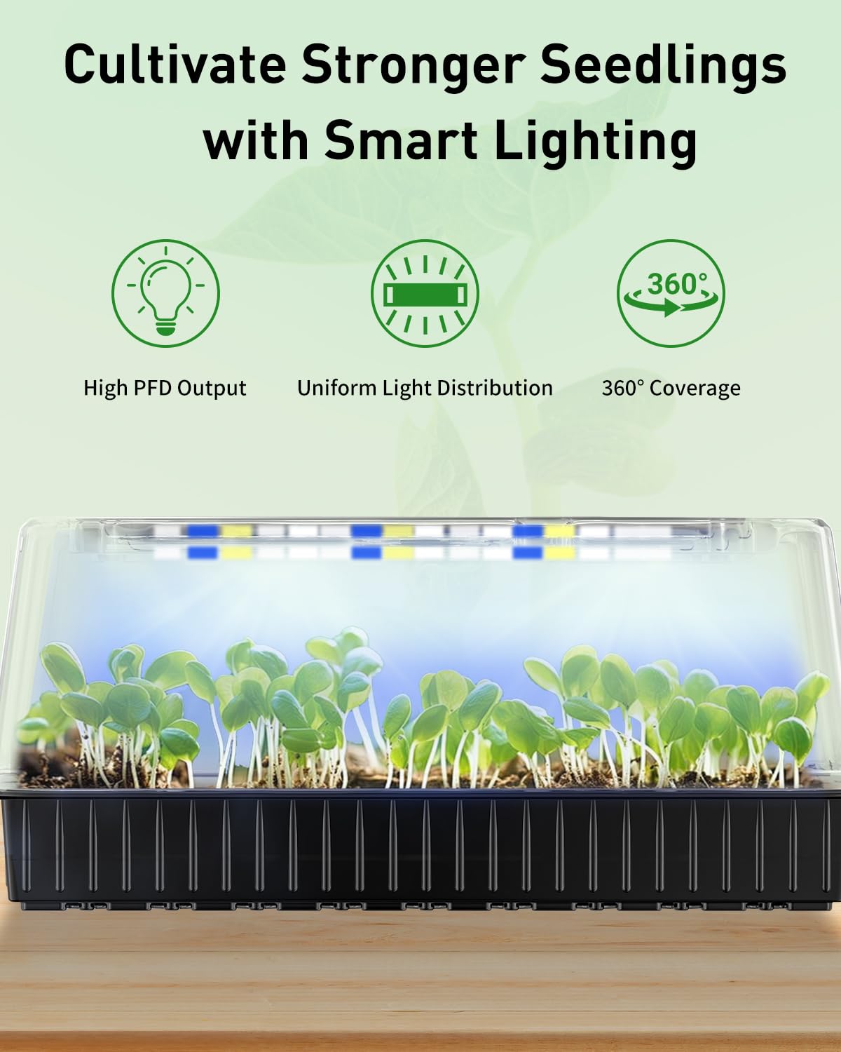 Pawfly indoor garden setup shown for easy seed starting