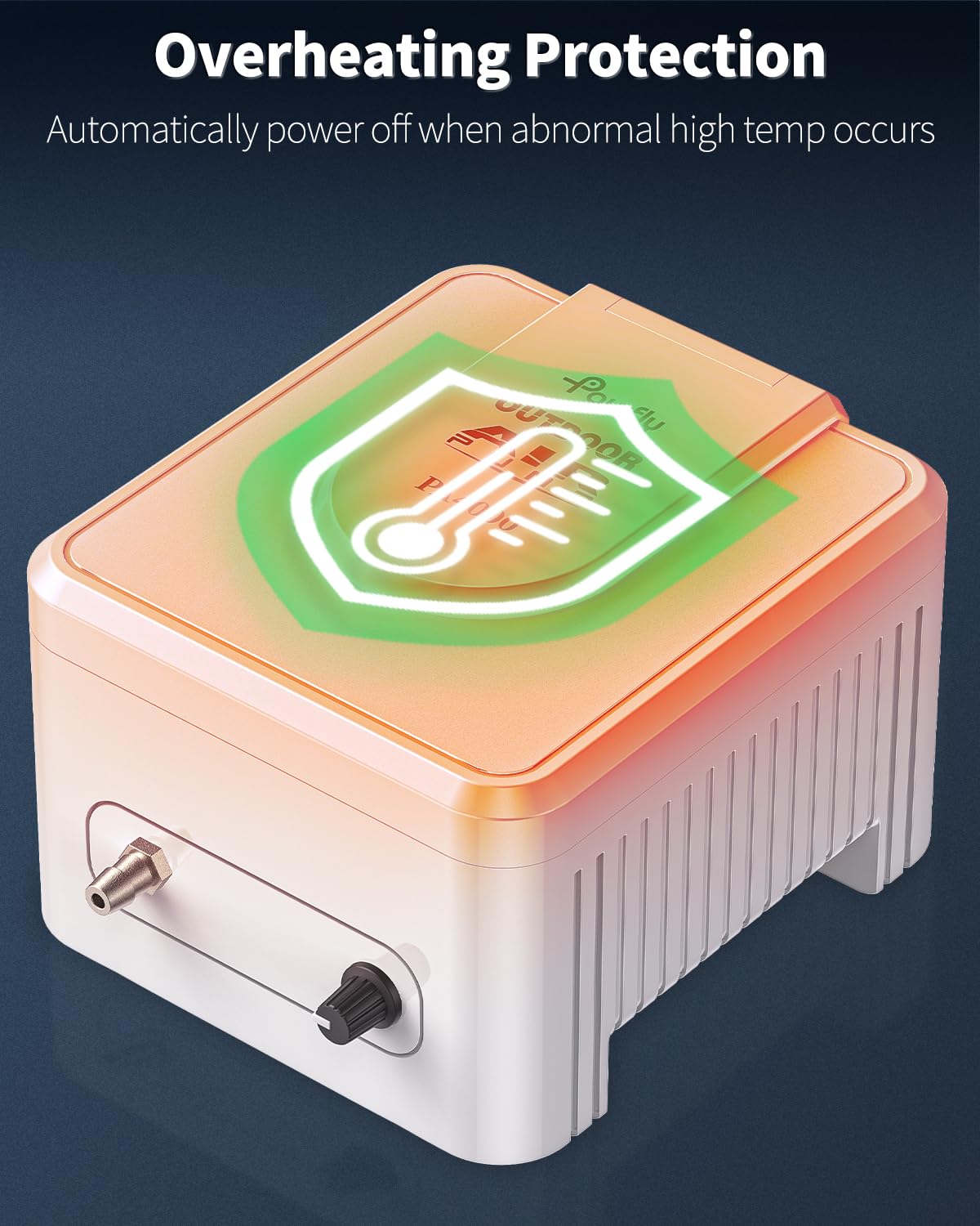 Pawfly pond air pump two-layer shell reduces motor noise