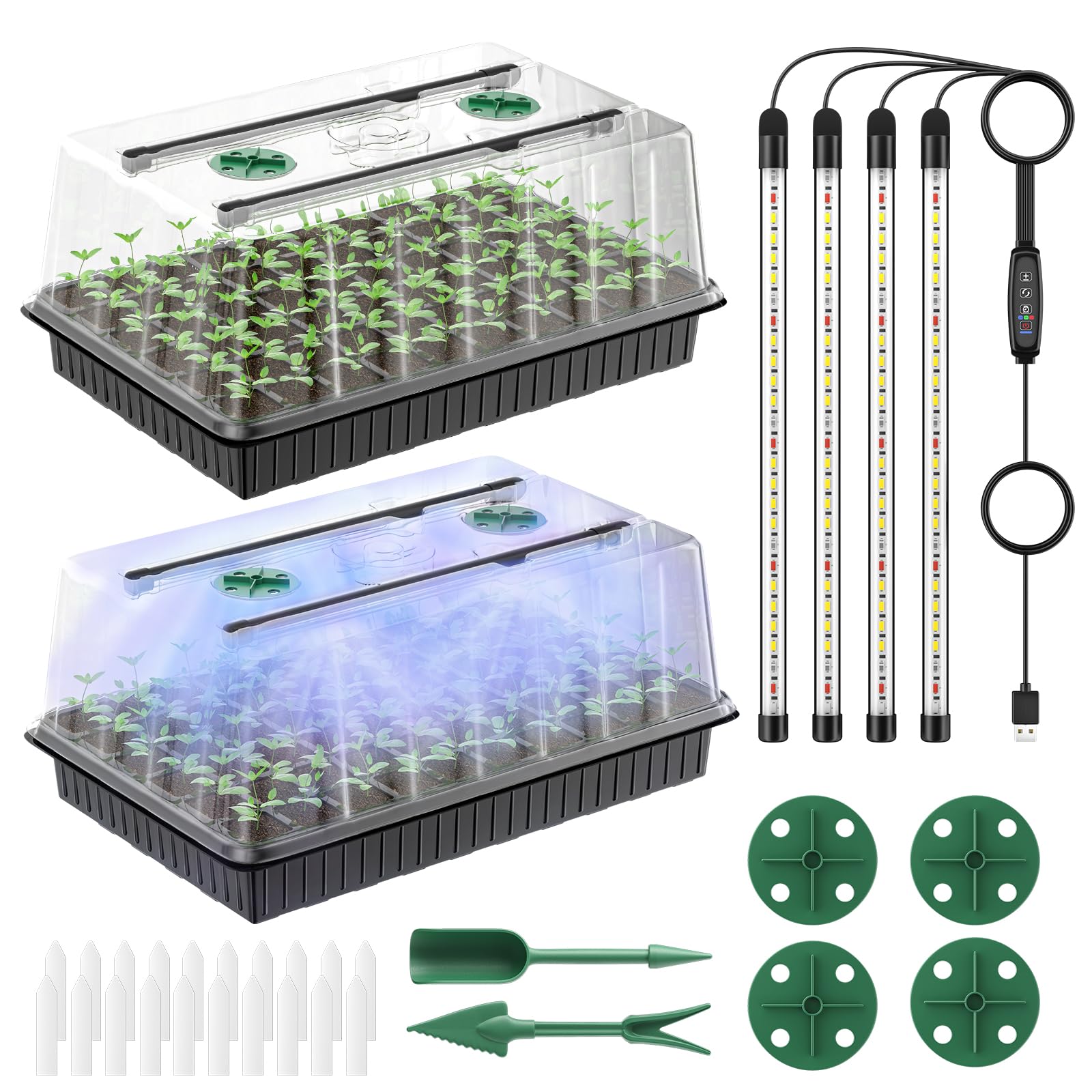 Pawfly seed starter kit 120 cells ready for indoor germination
