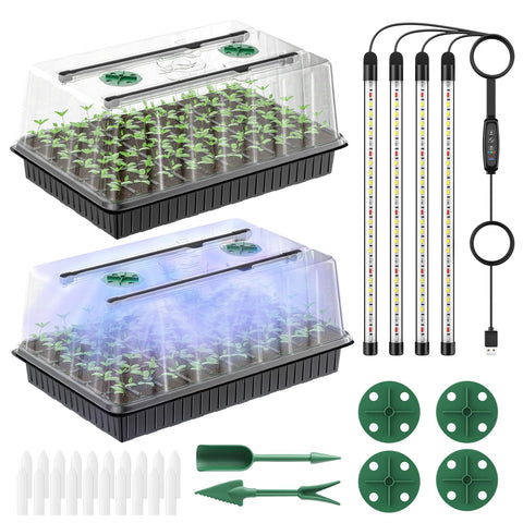 Pawfly seed starter kit 120 cells ready for indoor germination