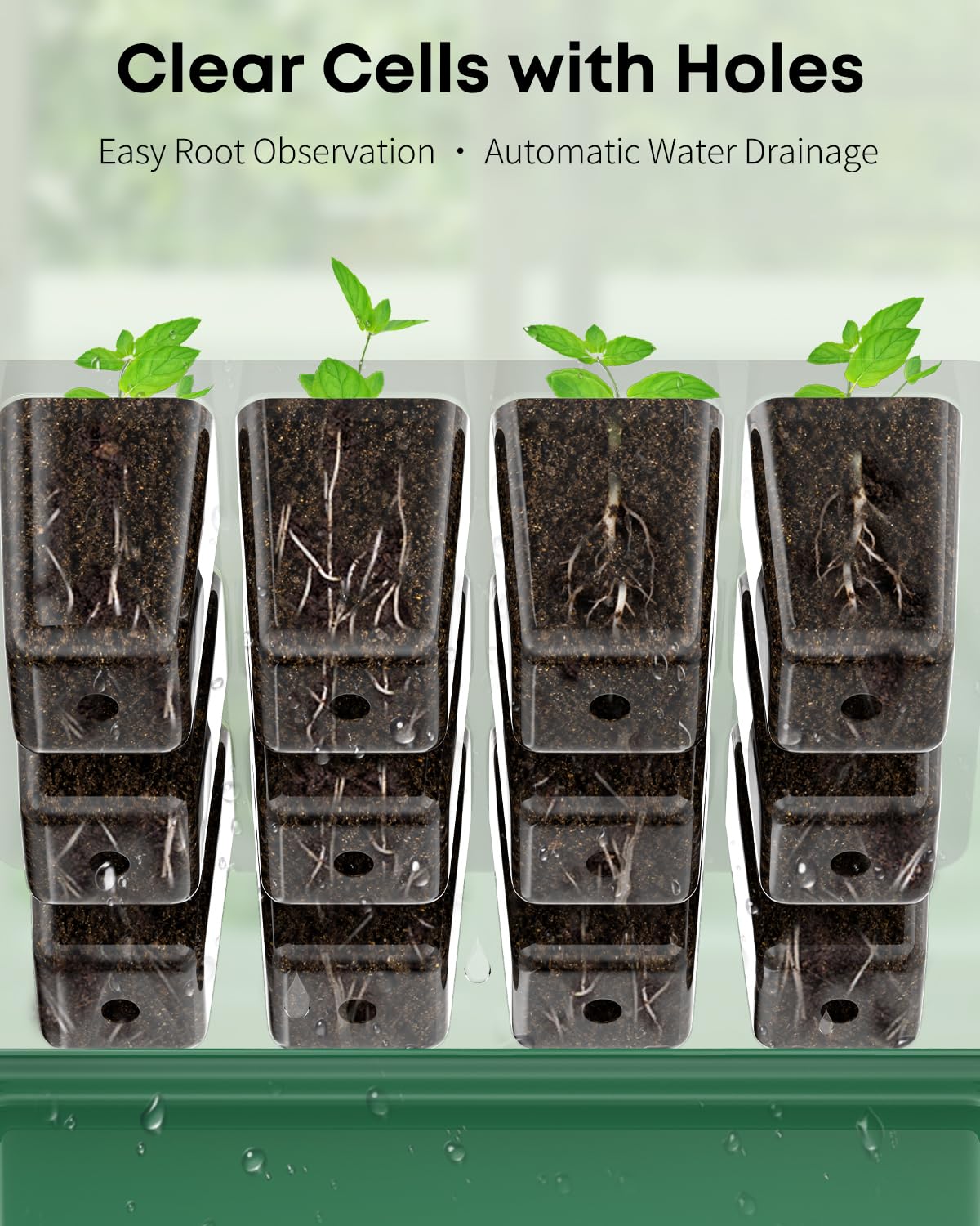 Pawfly drainage holes and drip tray prevent overwatering and root rot.