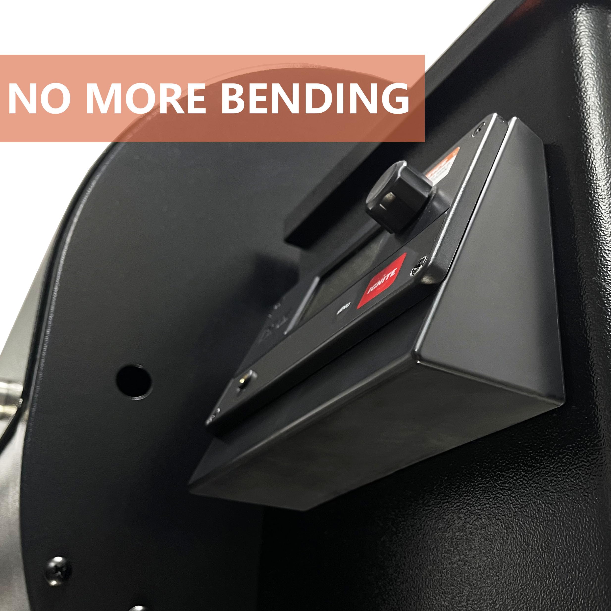 Pawsible angle mount eliminates bending while reading Traeger settings during cooks