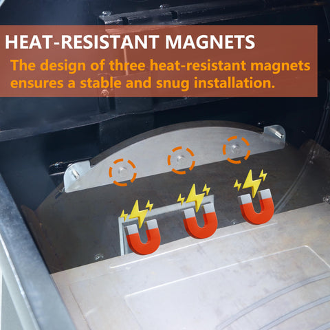 Pawsible diffuser plate delivers smoother heat spread for even cooking.