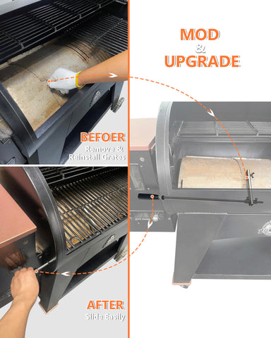 Close-up of the metal hole saw included for quick Pit Boss installation.