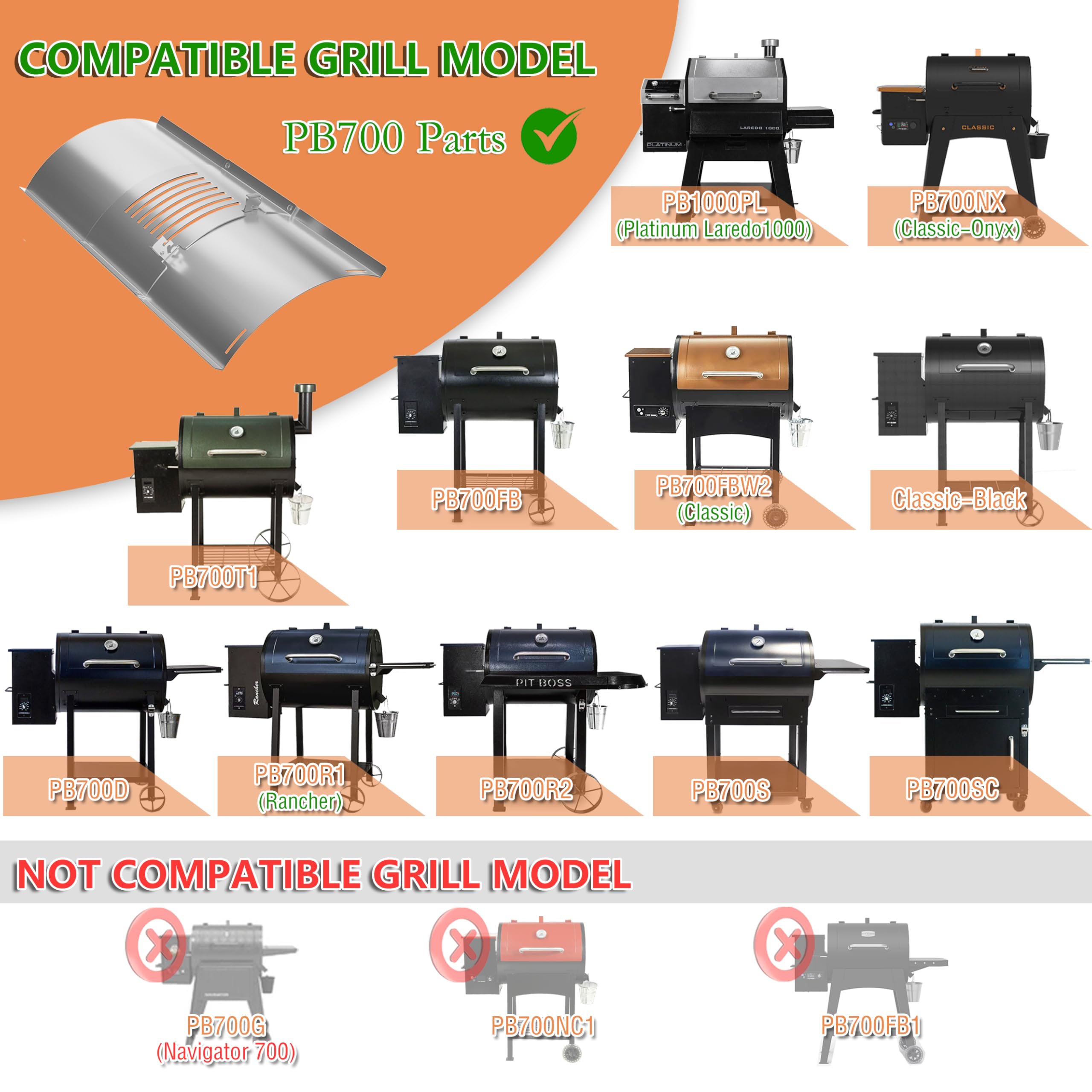 Pawsible flame broiler bottom kit on PB700 for durable replacement.