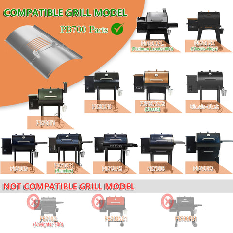 Pawsible flame broiler bottom kit on PB700 for durable replacement.