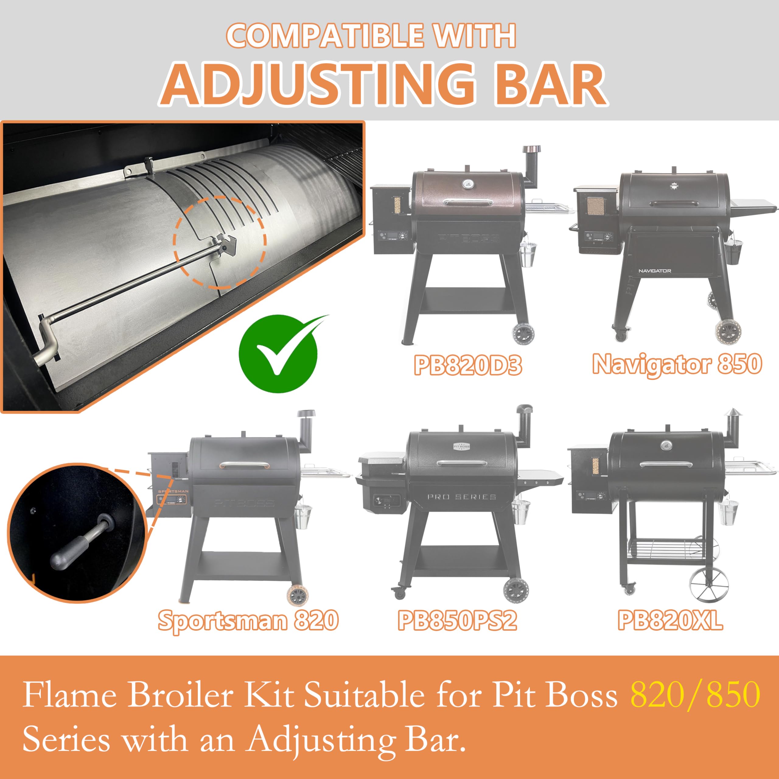 Pawsible flame broiler kit for PB850PS2 offers precise flame distribution and reliable performance.