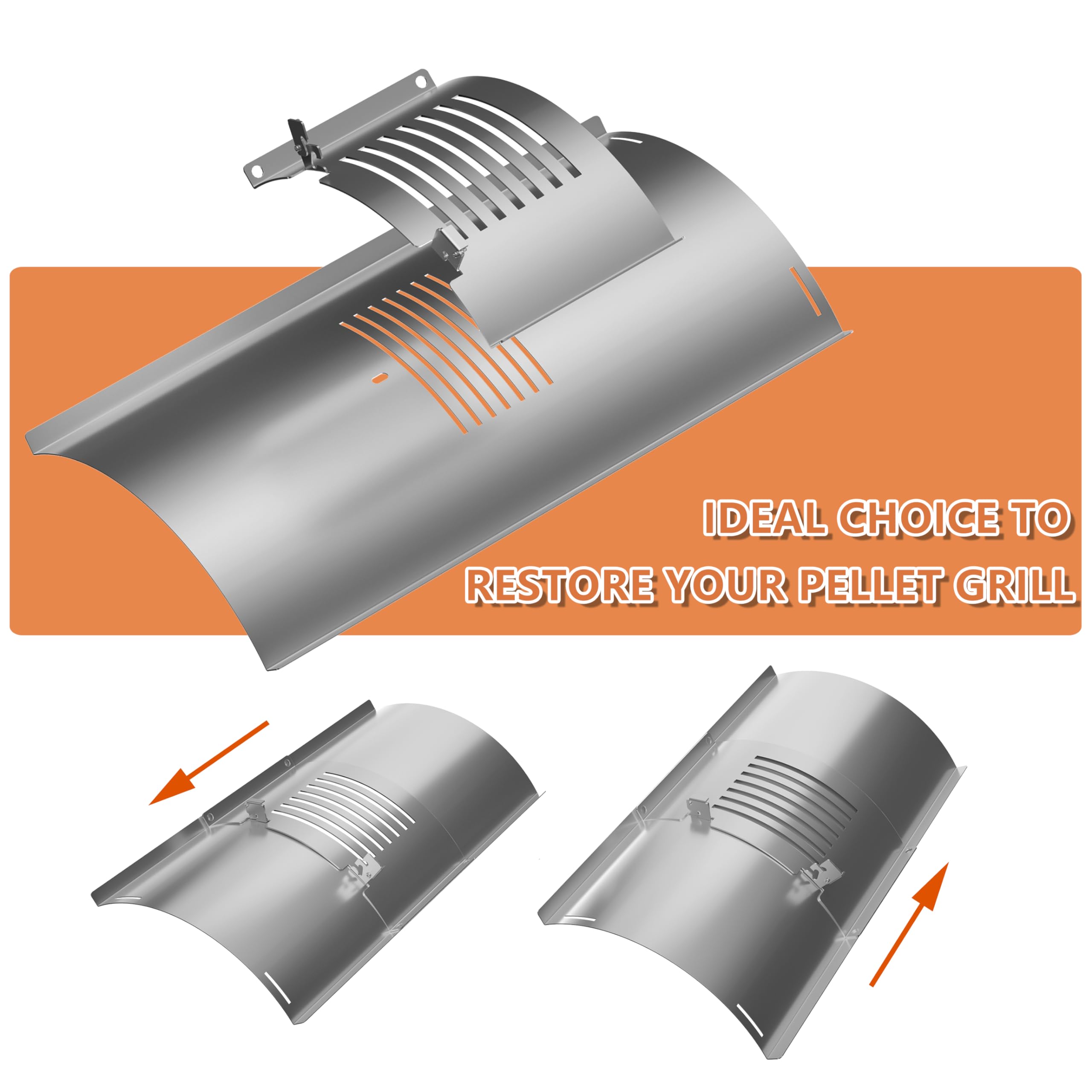Pawsible heat deflector for Pit Boss grills boosts searing precision.