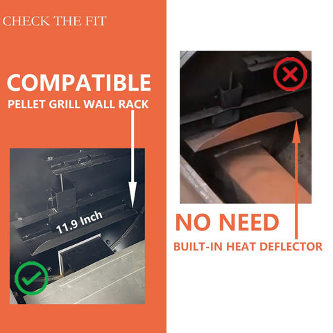 Pawsible magnetic thermal deflector maintains airflow for consistent grilling.