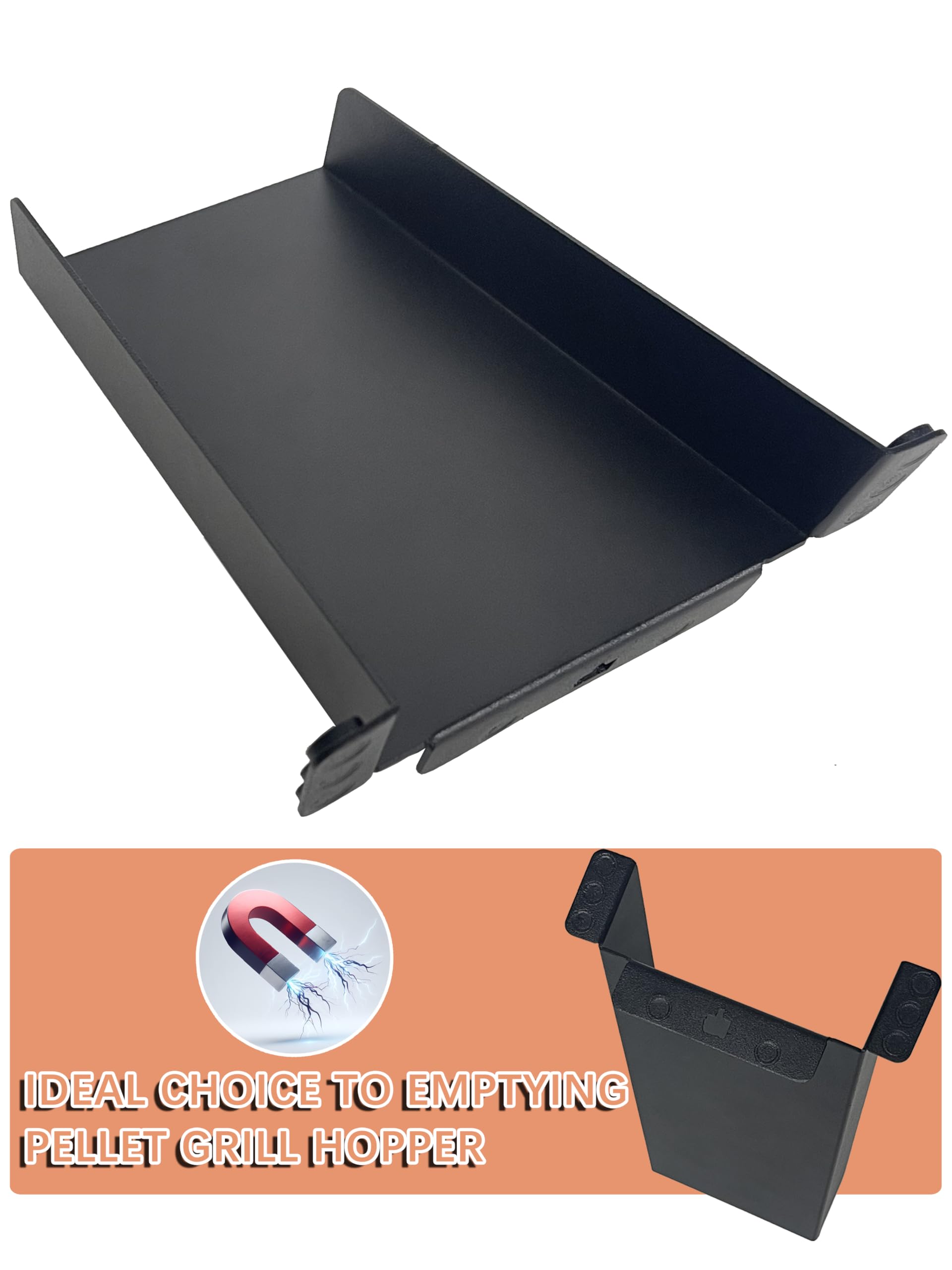 Pawsible pellet chute stows under the hopper between cooks.