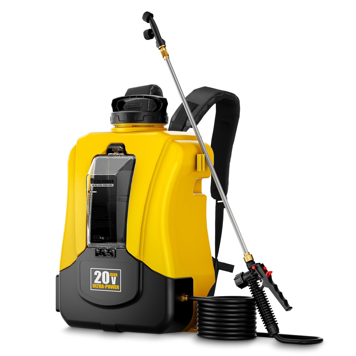 Paxwrenx backpack-sprayer in use for large-yard coverage.
