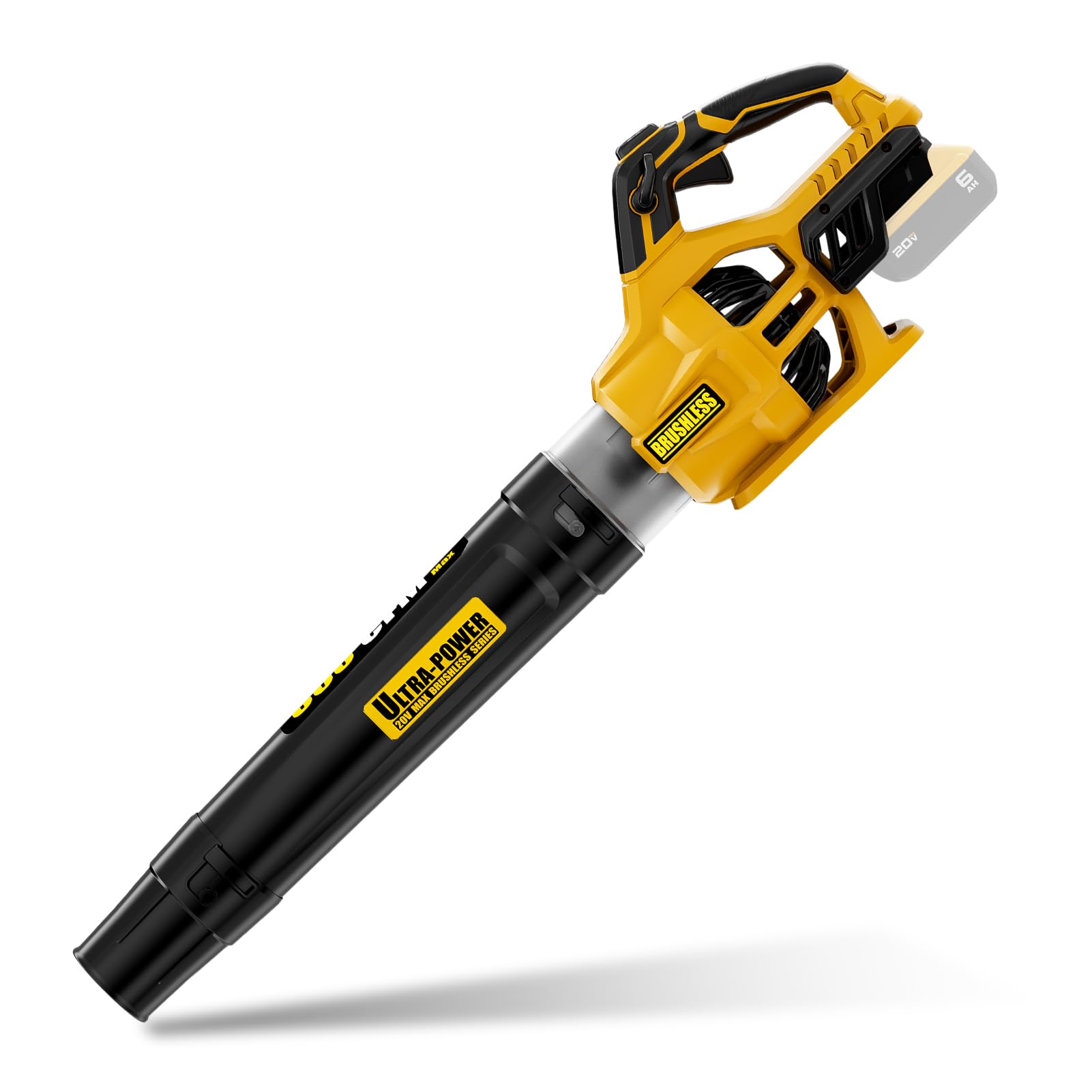 Paxwrenx cordless leaf blower with battery interface enables secure DeWalt compatibility